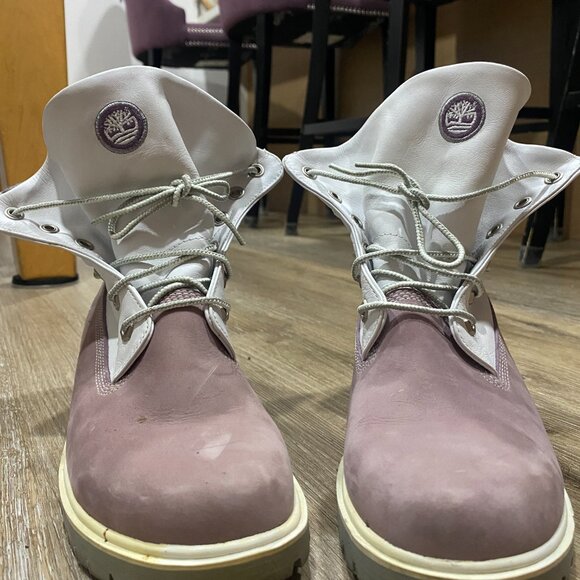 Women’s Timberland Roll-Top Boots – Mauve / Gray - Picture 3 of 9
